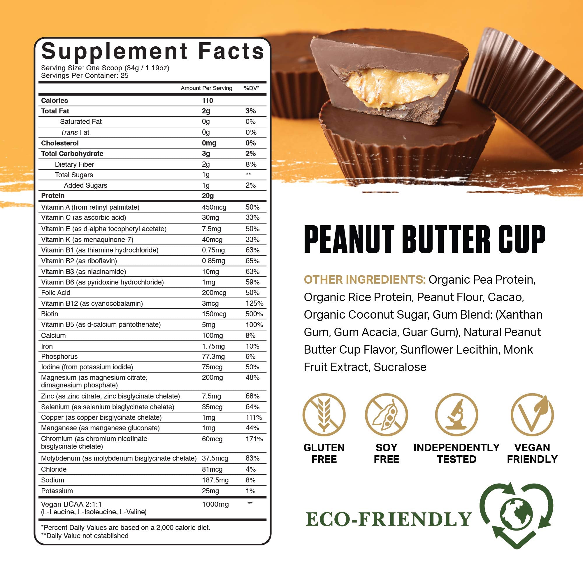 Ambrosia Planta protein scoop ready for a 20g serving after workouts.