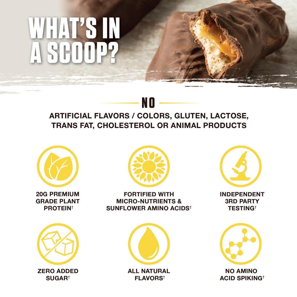 Ambrosia Planta creamy texture image highlights rich, dairy-free protein.