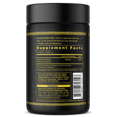 Ambrosia Sea Moss capsules ingredient panel highlights nutrient-rich sea moss.