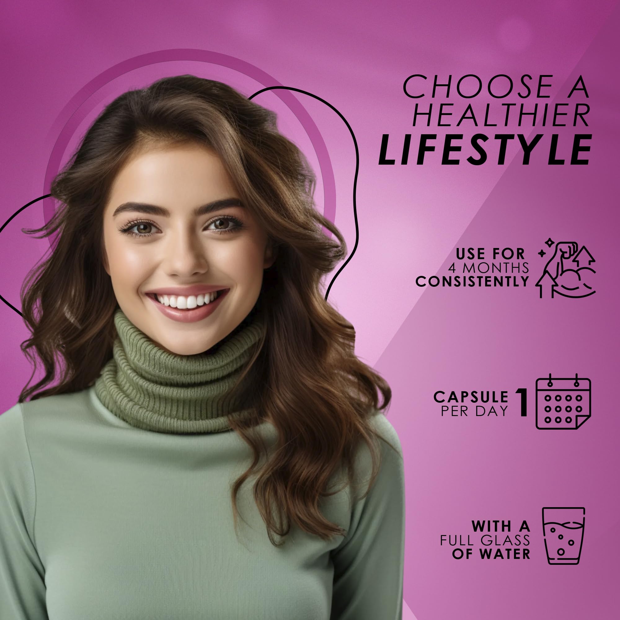 Ambrosial dietary supplement pack scene suggests convenient, multi-use health support.
