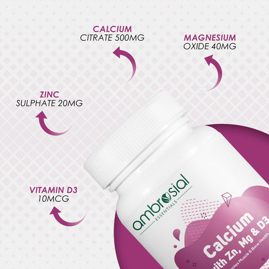 Ambrosial softgels bottle cap close-up shows an easy seal for freshness.