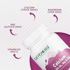 Ambrosial softgels bottle cap close-up shows an easy seal for freshness.