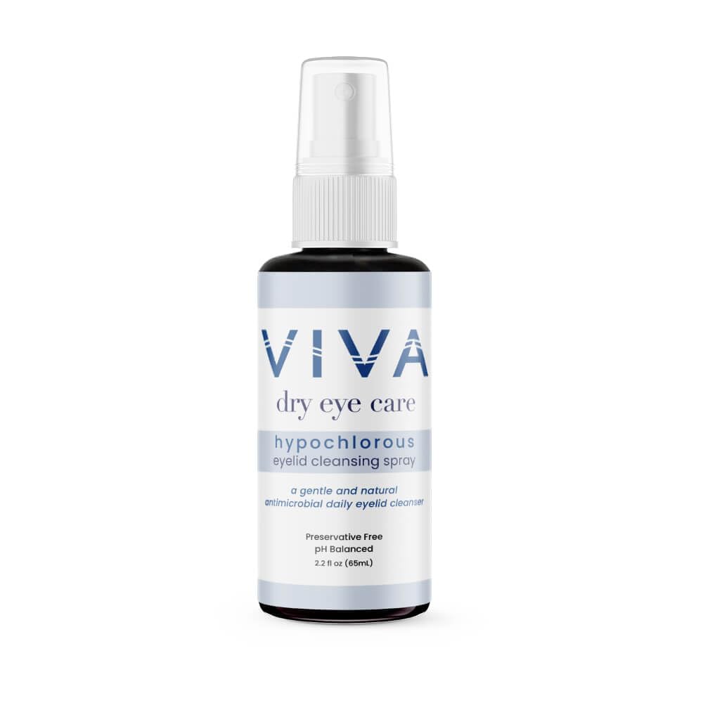 Amcon Viva eyelid cleansing spray bottle for gentle daily eye care