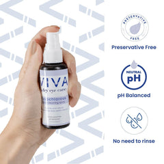 Amcon Viva label close-up highlighting simple HOCl formula