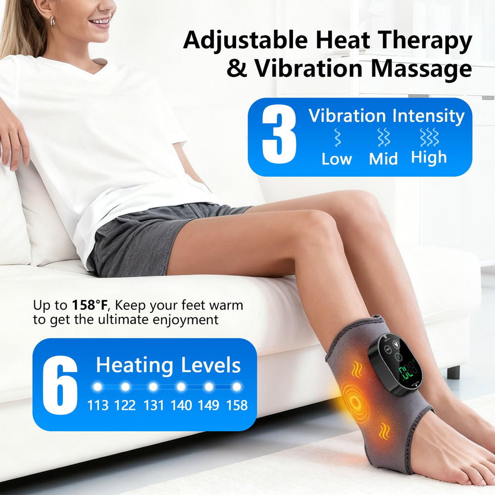 Ameilika foot massager temperature control with warm vibration.