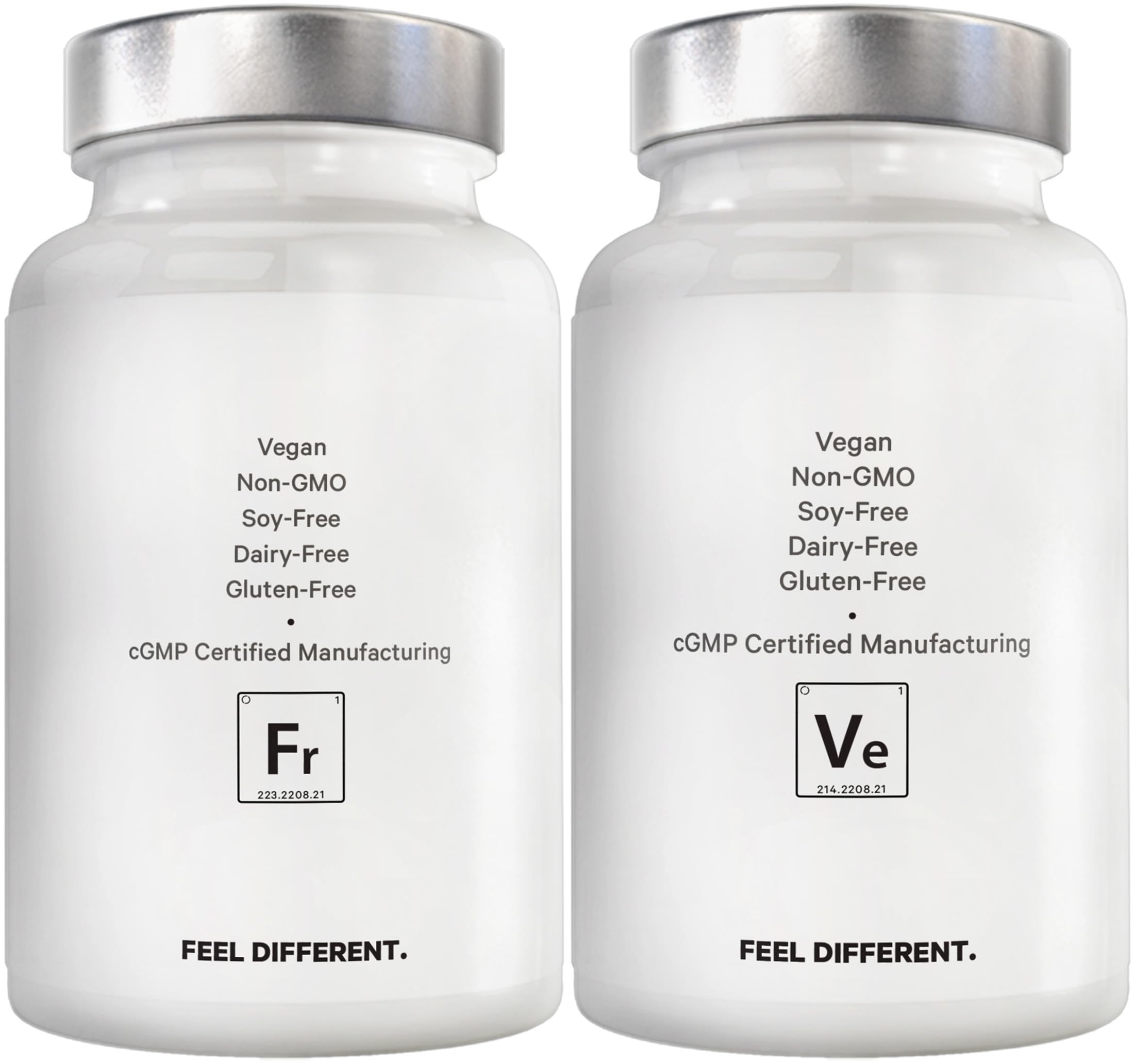 Amen fruits-veggies label detail showcasing non-GMO vegan credentials.