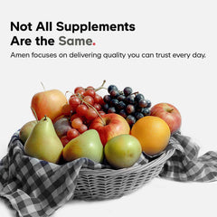 Amen Omega-3 soy-free icon highlighting dietary flexibility.