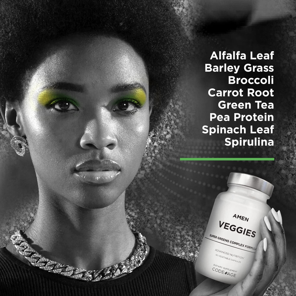 Amen Veggies daily-use presentation demonstrates convenient capsules