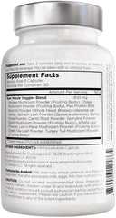 Amen Veggies mushroom-complex powders emphasize plant compounds