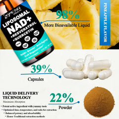 AMENQ hHEALTH NAD supports steady energy and cognitive focus throughout the day.