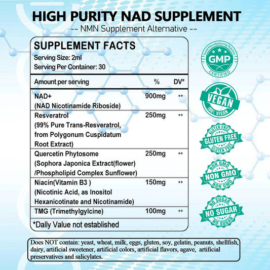 AMENQ hHEALTH NAD pineapple flavor ready to boost focus and vitality.