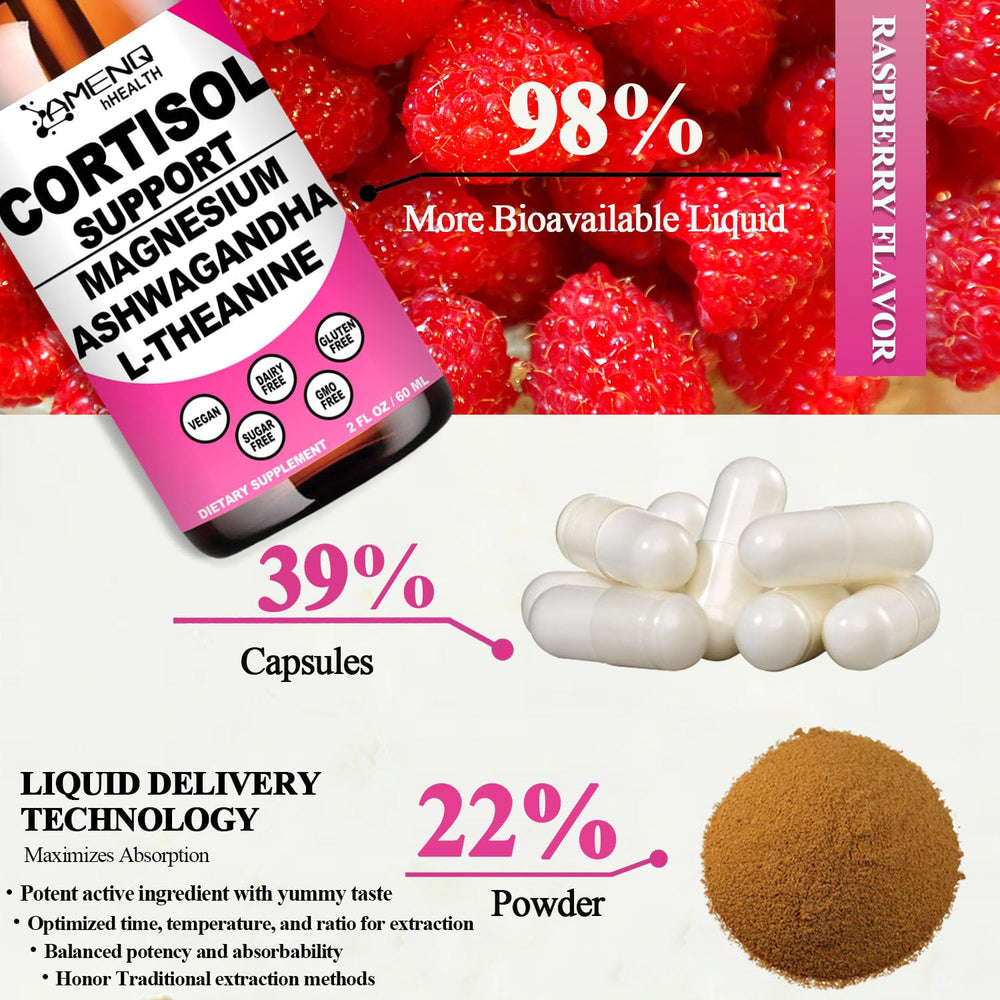AMENQ hHEALTH vegan sugar-free label communicates suitable daily wellness.