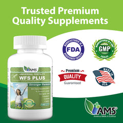America Medic & Science WFS Plus DHA softgels shown for essential fatty acids in preconception.