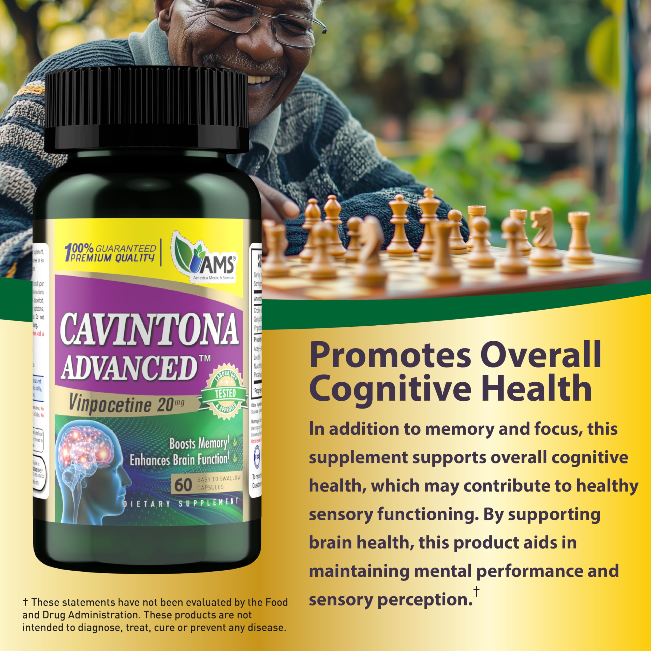 Cavintona Advanced packaging on shelf communicates convenience.