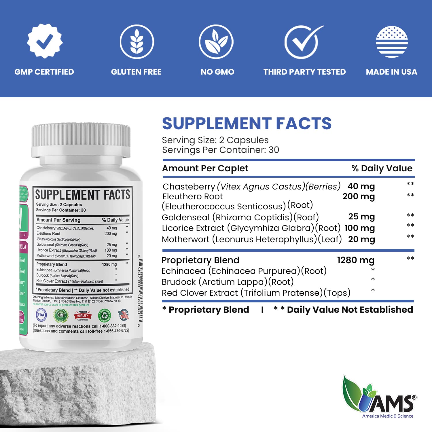 FibroMed capsules in hand suggest a simple daily routine.