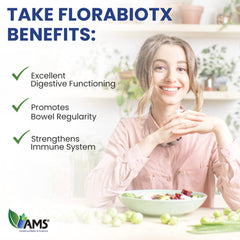 America Medic & Science Florabiotix Probiotic health journey image hints at daily gut wellness.