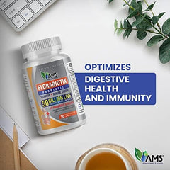 Capsules being poured from America Medic & Science Florabiotix probiotic bottle.