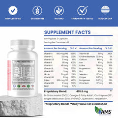 America Medic and Science Preconception Plus capsules laid out for daily dosage