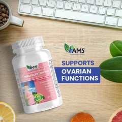 America Medic and Science Preconception Plus close-up showing folate and iron emphasis
