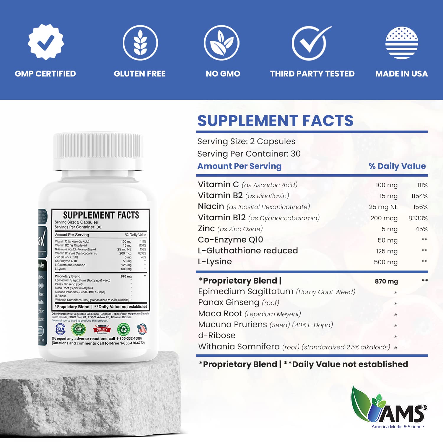 Vitamin blend imagery featuring vitamins C, B12, and zinc for well being