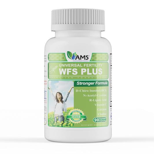 America Medic & Science WFS Plus bottle front highlighting fertility support.