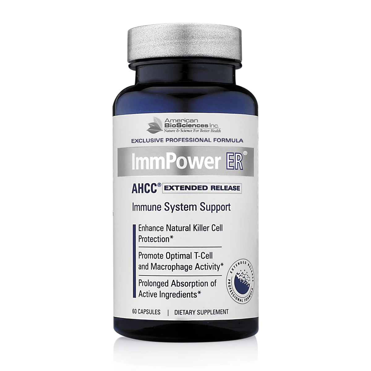 American BioSciences ImmPower ER bottle with capsules for immune support
