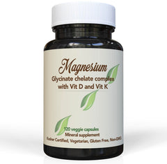 American Anti-Aging Magnesium Glycinate bottle highlights high-absorption formula for calm support.