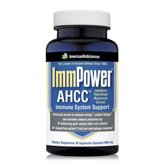 American BioSciences ImmPower bottle front highlighting immune support potential