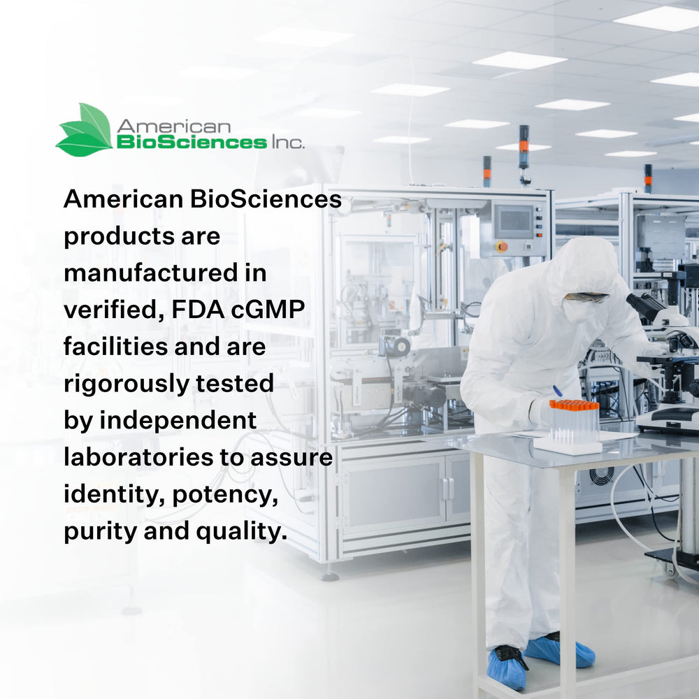 American BioSciences ImmPower bottle beside a clean health setup