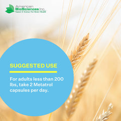 American-made Metatrol packaging on shelf conveys quality and premium formulation.