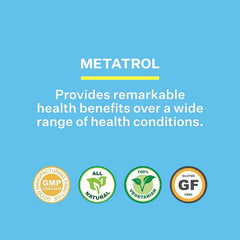 Gluten-free icon on Metatrol packaging by American BioSciences