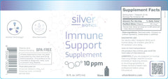 Usage scene with American Biotech Labs SilverBiotics on kitchen counter.