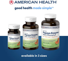 American Health Papaya Enzyme after-meal use scene illustrating on-the-go post-meal routine