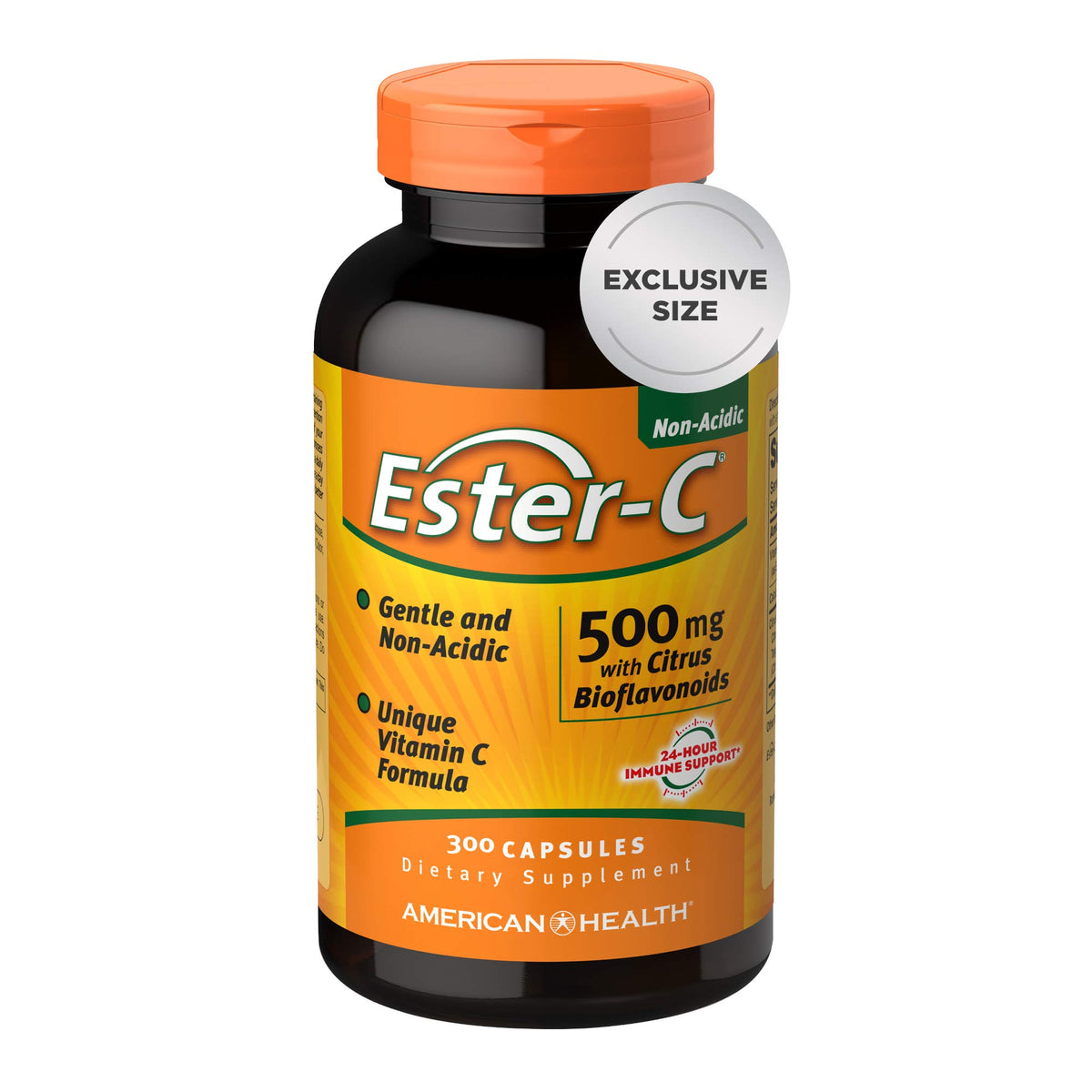 American Health Ester-C 500 mg bottle shown for daily immune support