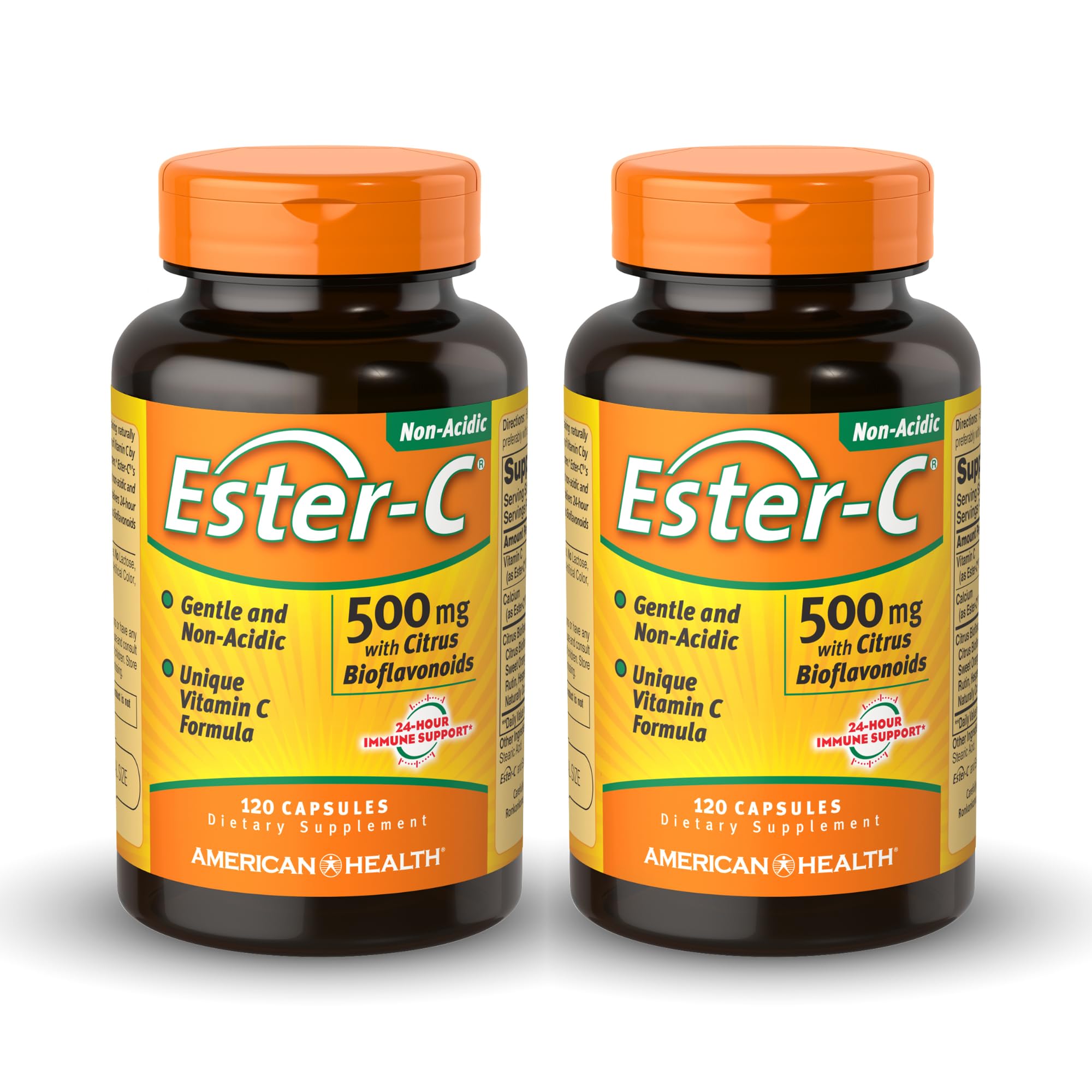 American Health Ester-C bottle with citrus bioflavonoids for daily immune support.