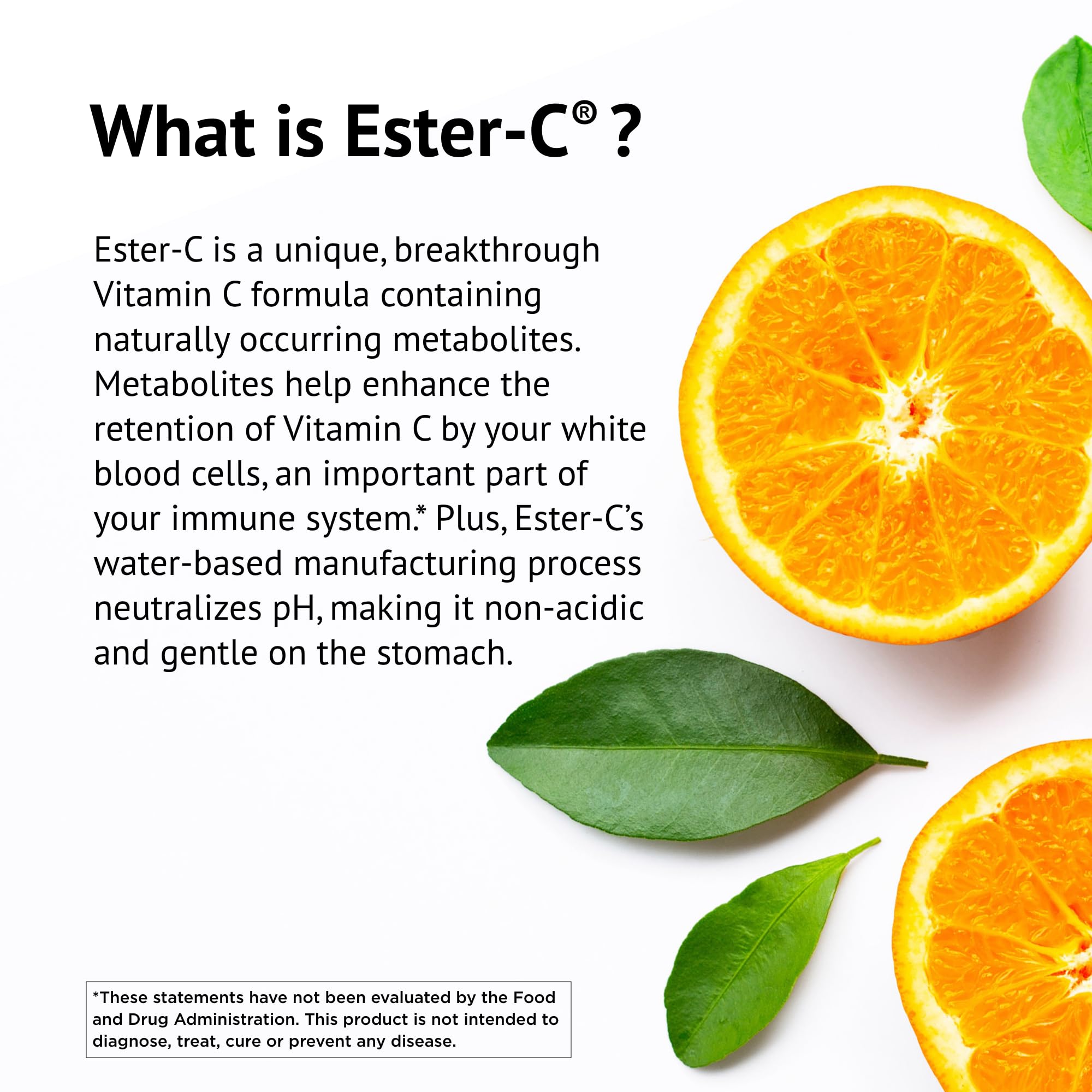 American Health Ester-C packaging highlights non-GMO and gluten-free attributes.