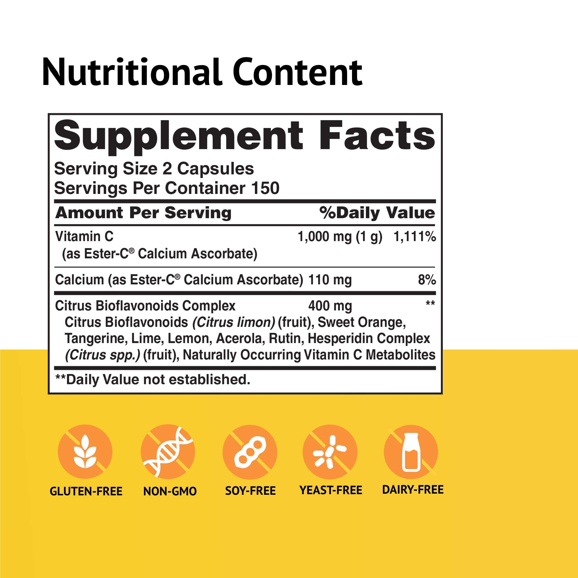 American Health Ester-C capsules with citrus bioflavonoids for improved absorption