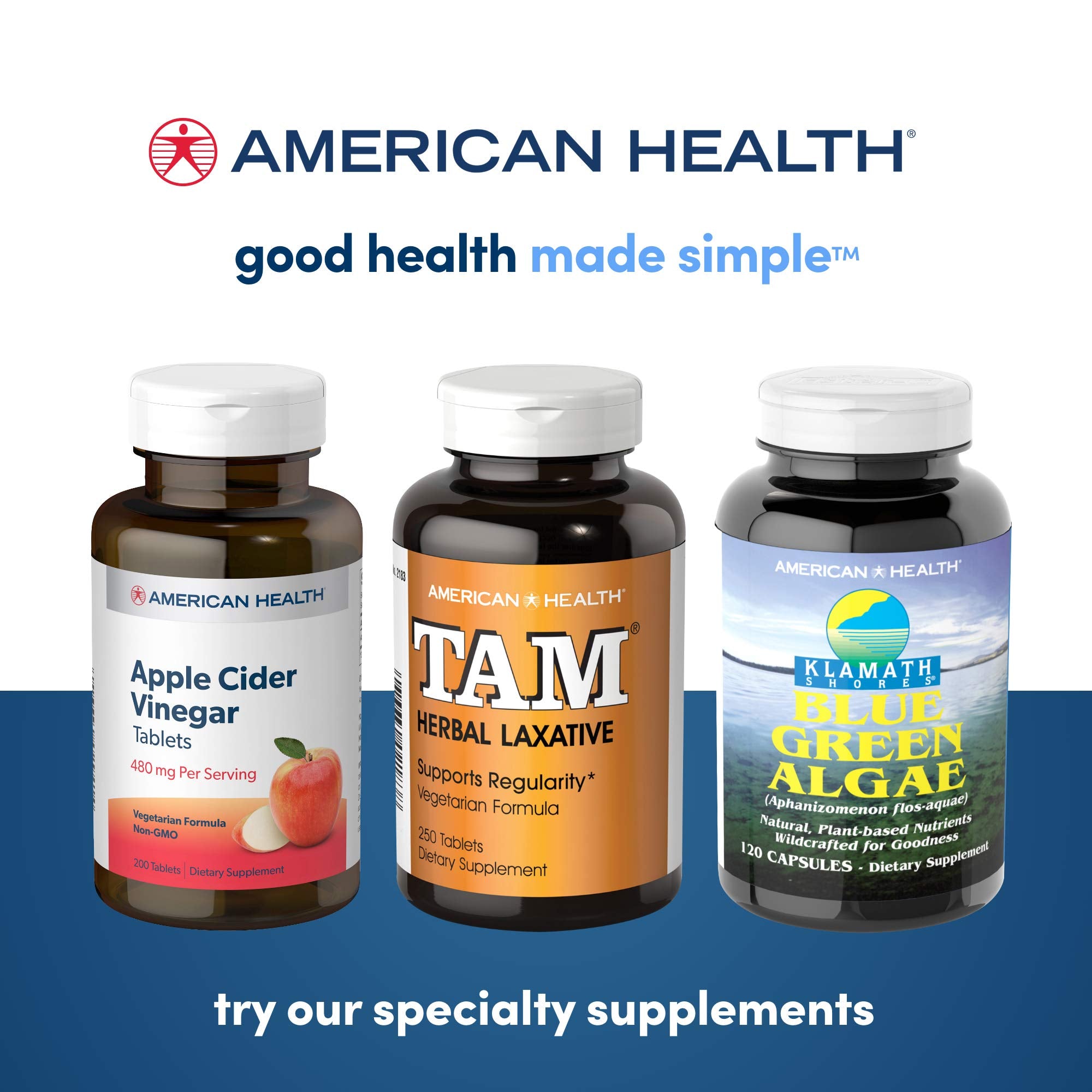American Health Klamath Shores ready for daily supplement routines.