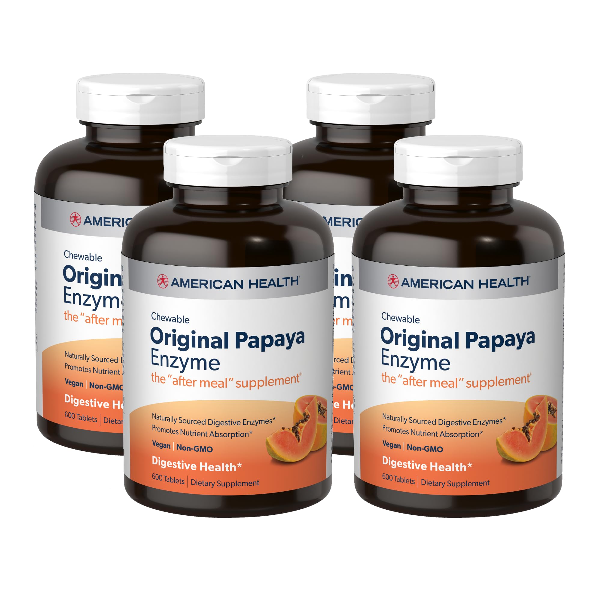 American Health Papaya Enzyme chewables after-meal support