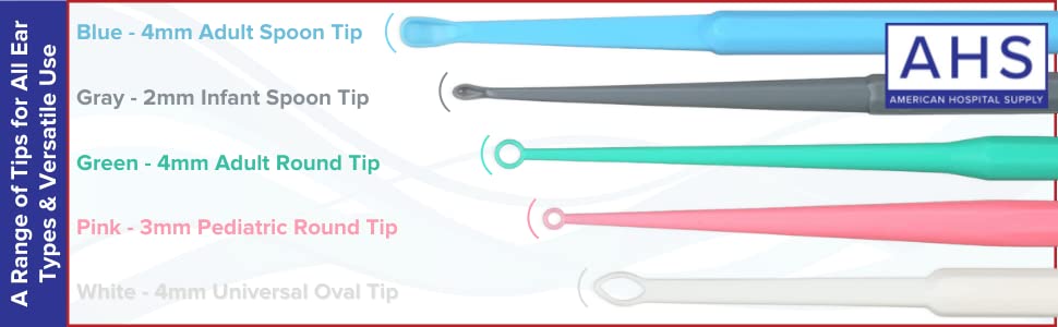 AMERICAN HOSPITAL SUPPLY disposable ear-wax remover for hygienic use.