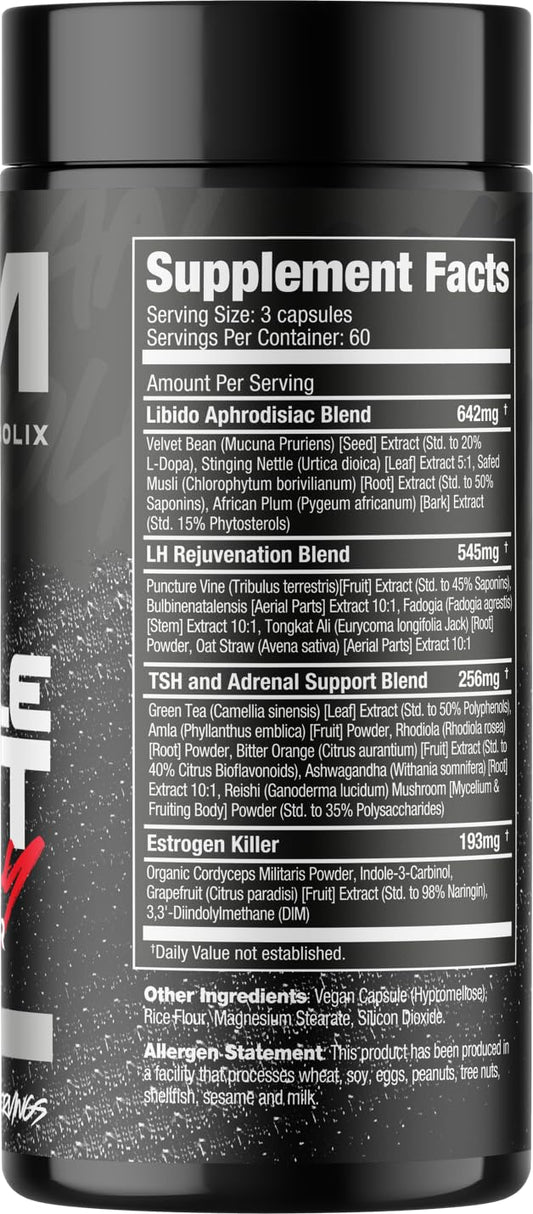 American Metabolix Muscle Test Legacy capsules on a table for consistent daily dosing