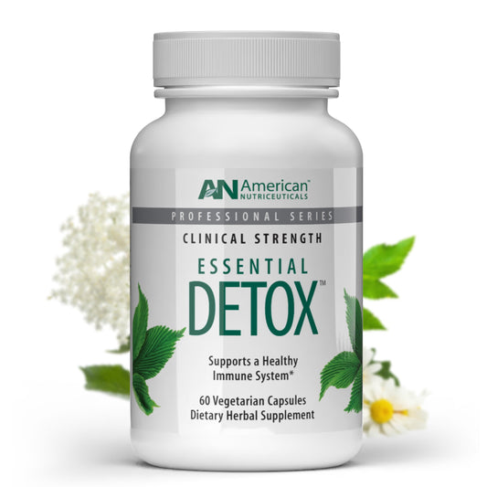 American Nutriceuticals Essential Detox bottle-front supports daily immune balance.