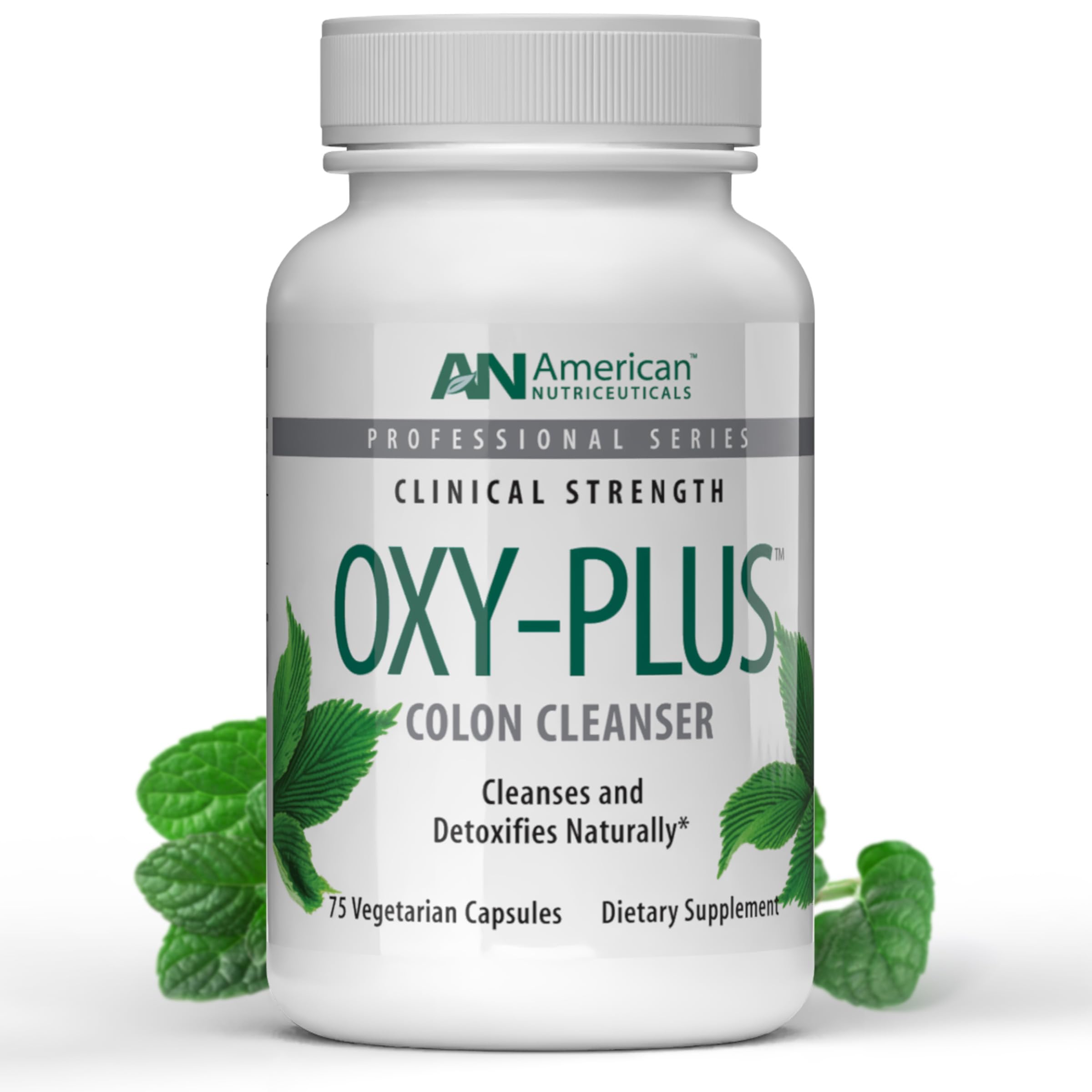 American Nutriceuticals Oxy-Plus bottle ready for daily use.