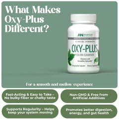 Oxy-Plus capsules close-up showing convenient 75-capsule supply for daily use.