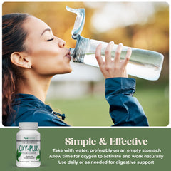 Open bottle pouring capsules with branding visible for routine use.