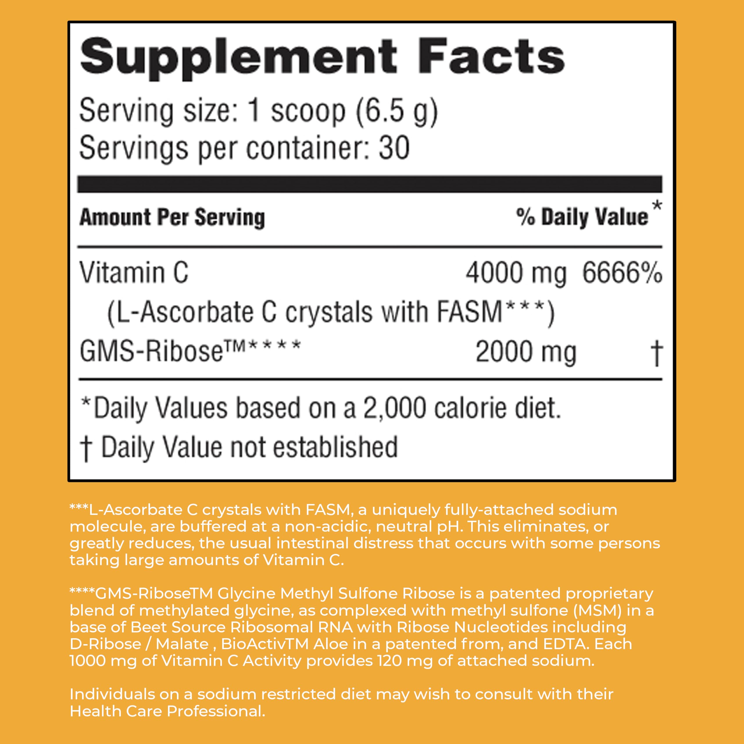 American Nutriceuticals Vitamin C Powder being dispensed with clean, convenient packaging