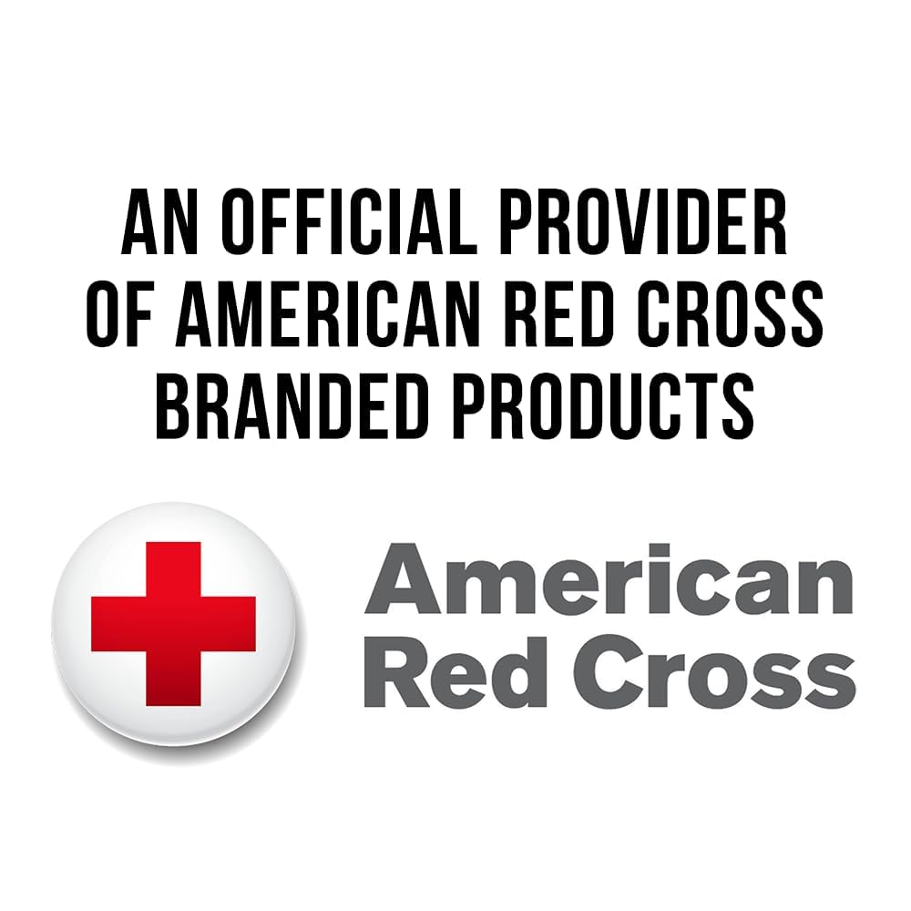American Red Cross first aid kit latex-free gloves keep hands protected during minor injuries.