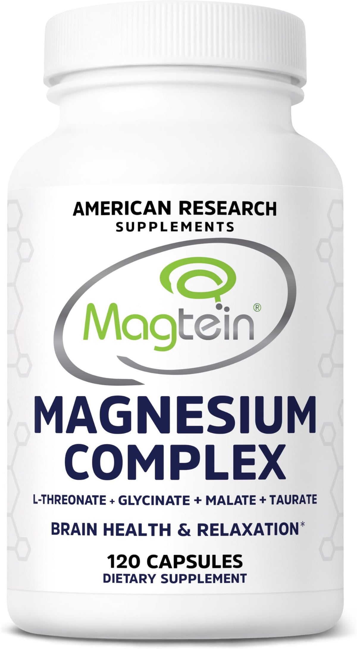 American Research Supplements Magtein bottle front highlighting brain wellness blend