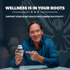 American Vitality Liberty Heart red yeast rice powder close-up for lipid metabolism support.