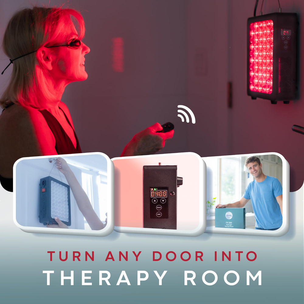 American Wellness Authority muscle-relaxation session uses red and near-infrared wavelengths effectively.